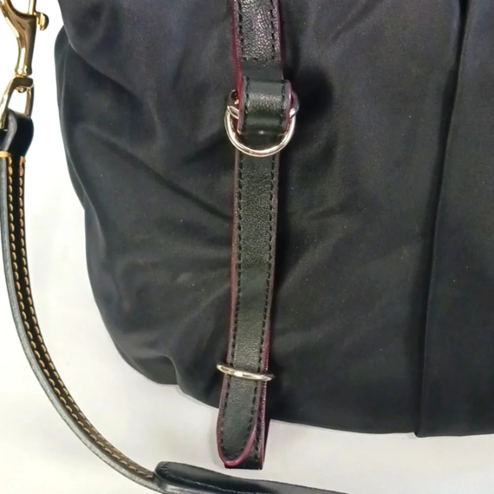 MZ Wallace Blk Nylon W Long Strap Bag.